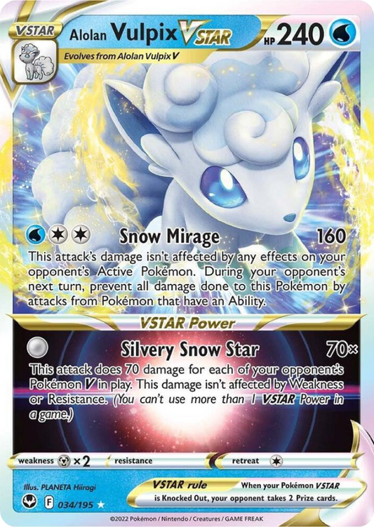 Alolan Vulpix VSTAR 034/195