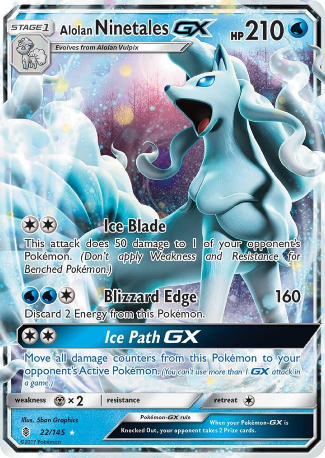 Alolan Ninetales GX 22/145