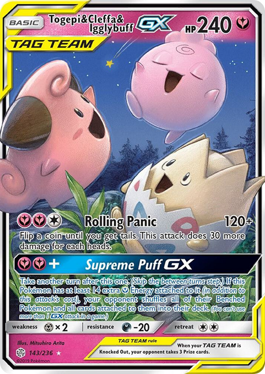 Togepi & Cleffa & Igglybuff GX 143/236