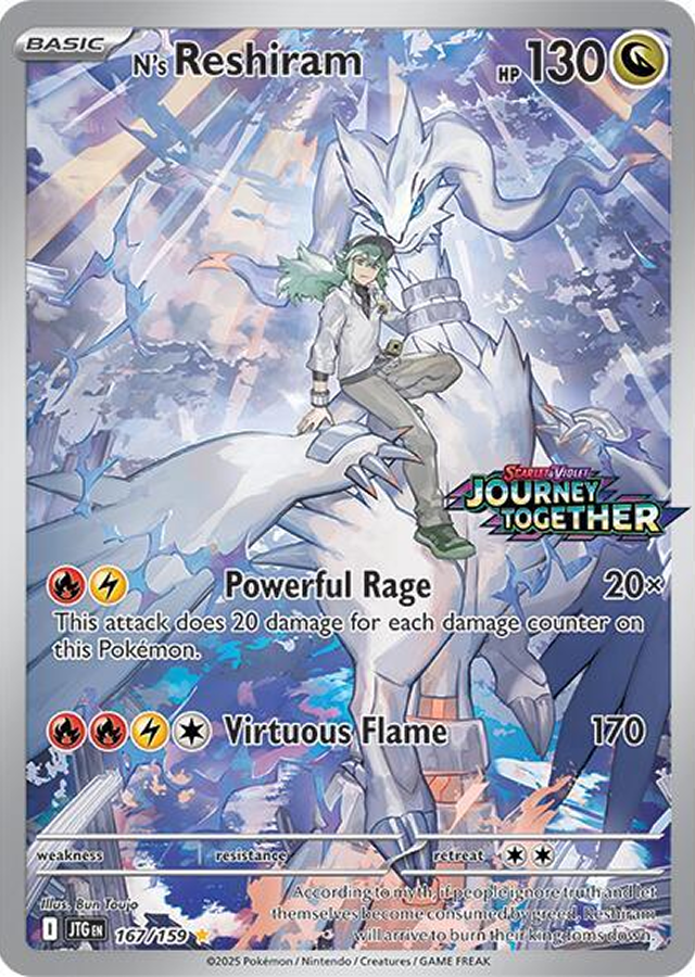 N's Reshiram (Journey Together Stamped) 167/159