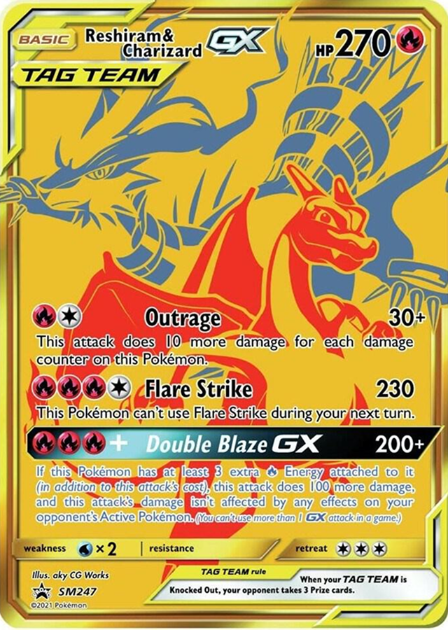 Reshiram & Charizard GX SM247