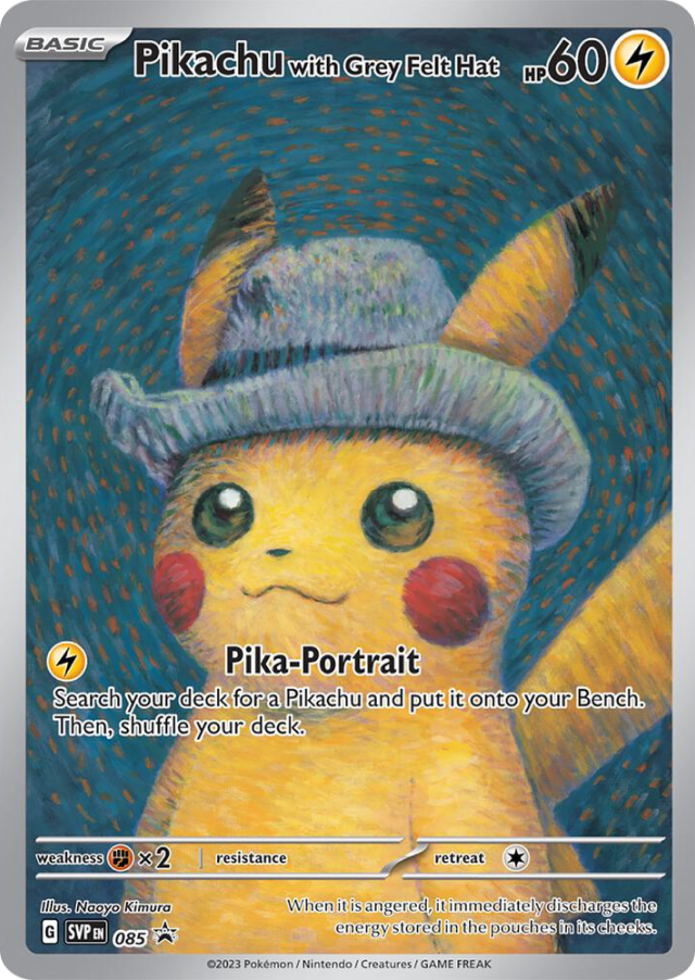 Pikachu w/ Grey Felt Hat