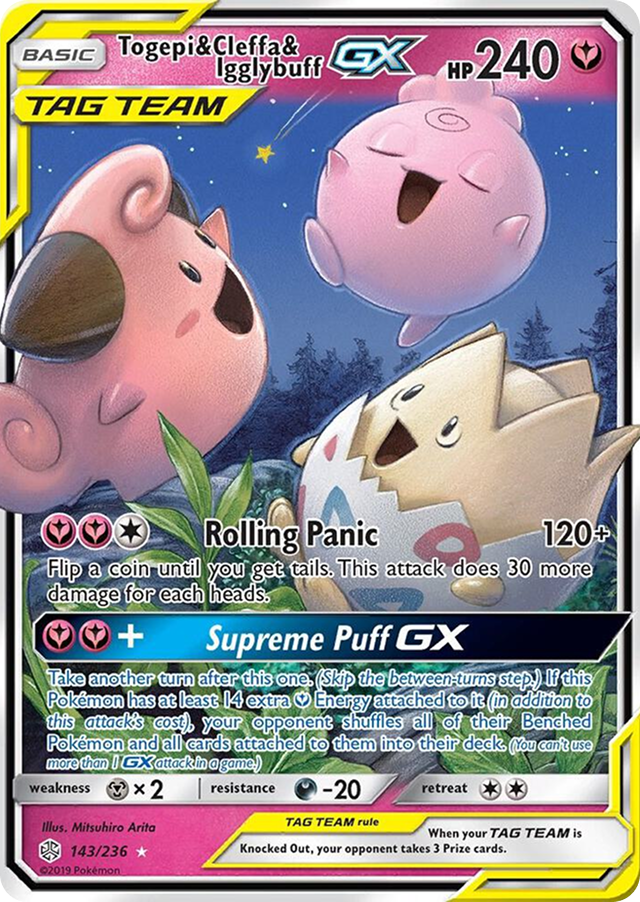 Togepi & Cleffa & Igglybuff GX 143/236