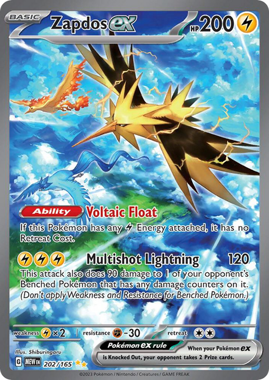 Zapdos ex 202/165