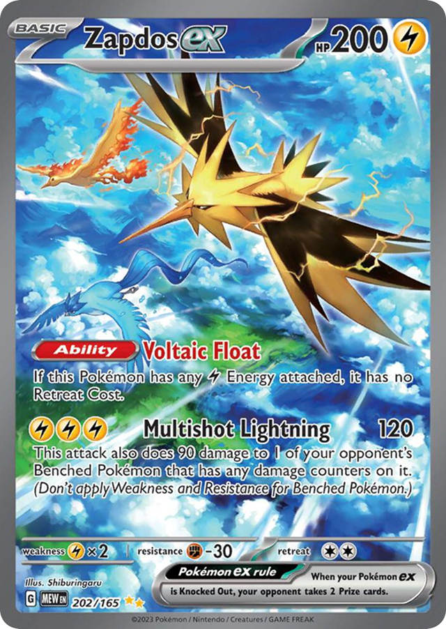 Zapdos ex 202/165