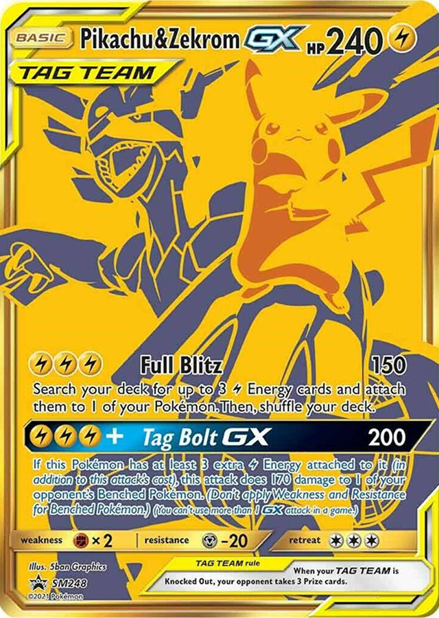 Pikachu & Zekrom GX SM248